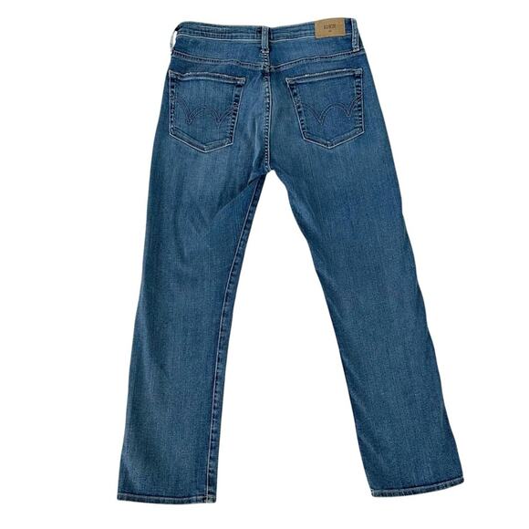 2/$25 Anthropologie Edwin Elin Jeans Midrise Crop Jeans Denim Fall Sz 27 - Picture 4 of 10